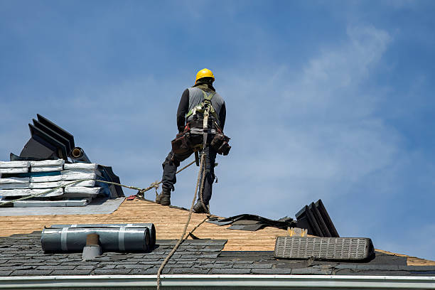 Professional Roofing technician working in Augusta, KS